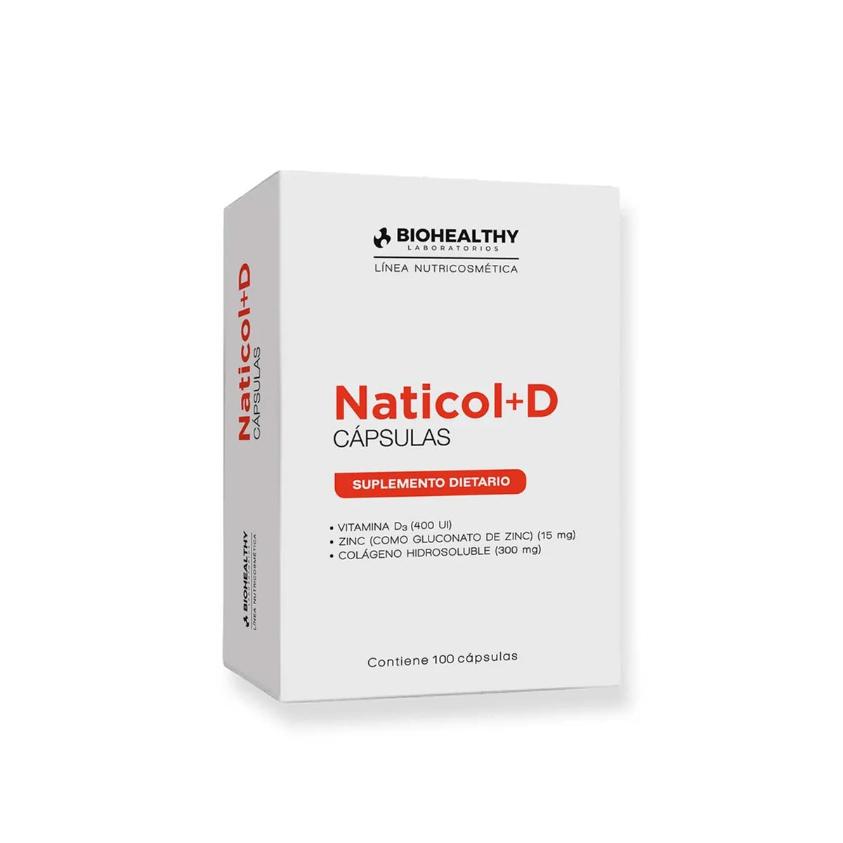 Naticol + D Sumplemento | Biohealthy 100 Cápsulas