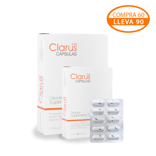 Clarus Cápsulas Suplemento dietario | Biohealthy 60 cápsulas