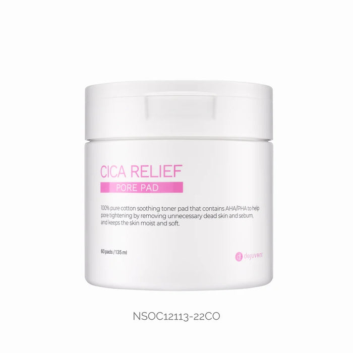 Exfoliante Con Centella Asiática CICA RELIEF | Dejujvent 135 Ml 60 Pads