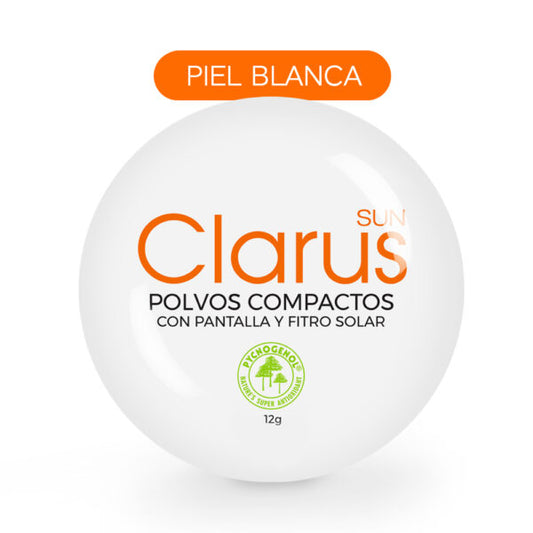 Polvos Compactos Clarus Piel Blanca | 12g Biohealthy
