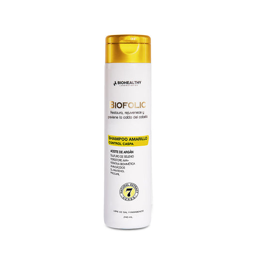 Biofolic Amarillo Shampoo Control Caspa | Biohealthy 240 gr